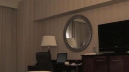 Ha portato una puttana in hotel e ha iniziato a spogliarla preparando per il sesso