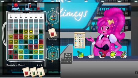 Slime Girl Mixer: gioco hentai carino, Ep. 2 – La cameriera nuda che munge