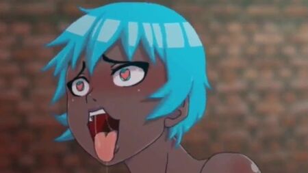 Ragazza hentai dai capelli blu: un vero e proprio pozzo senza fondo
