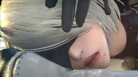 Nier Automata: 2B viene scopata in tutti i buchi (18+, sottotitoli in russo)
