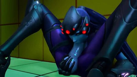 futa Widowmaker si fa un pompino