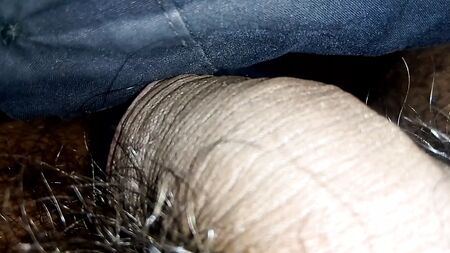 Cazzo nero. Cazzo indiano in mutande. Il pene si ingrossa