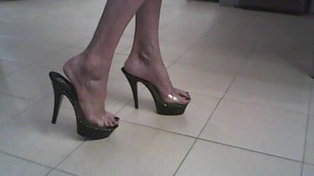 Mules trasparenti Shynthiah Heels