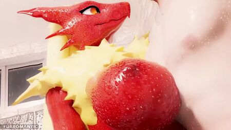 Pokémon Blaziken: doccia calda