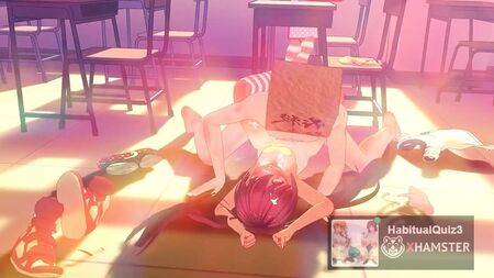 MMD r18: le ragazze di Kancolle si esibiscono in uno spettacolo anale in pubblico - hentai 3D