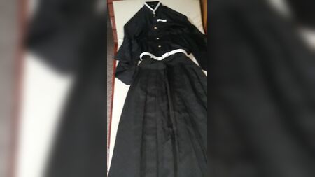 Sperma sul costume cosplay di Muichirou di Demon Slayer