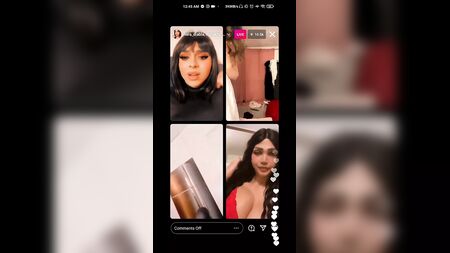 Live su Instagram in arabo con chiacchiere piccanti