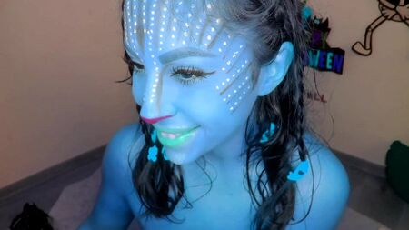 La prosperosa Na'vi ci fa impazzire con il suo sedere e le sue tette blu