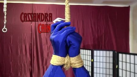Cosplay di Batwoman in stile bondage