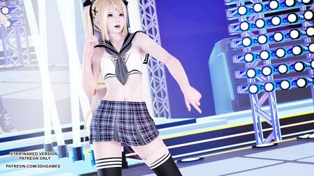 MMD Giga - CH4NGE: la piccola adolescente Marie Rose in una danza sexy e bollente - Hentai senza censure