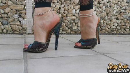Mules con tacco altissimo