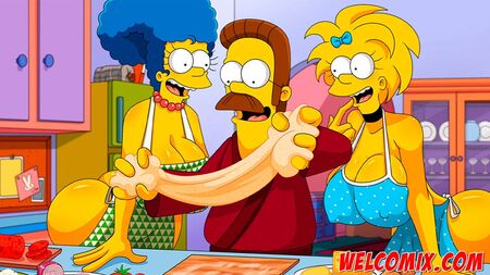 Pizza al salame piccante - The Simptoons