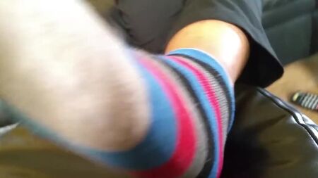 I piedi sudati di Lita dopo la corsa