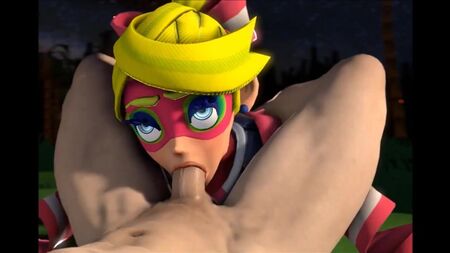 ARMS: Twintelle, Min Min e Ribbon Girl in versione 3D Futa!