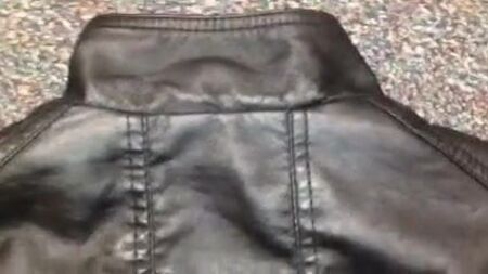 Giacca in ecopelle nera di Forever 21