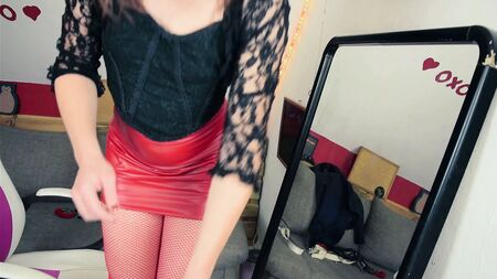 Gonna in lattice rosso - Parte 1