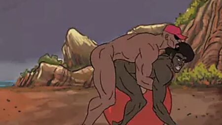 Cartone animato gay nero