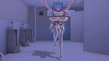 MMD R-18 Miku con un seno prosperoso GENTLEMAN