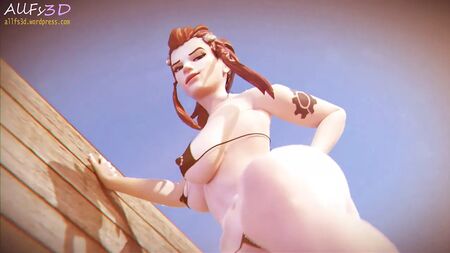 La provocazione con la mano sulla spiaggia di Brigitte