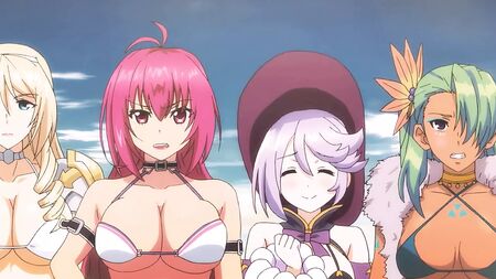Raccolta di scene fan service di Bikini Warriors