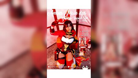 Amber in cosplay di Genshin Impact