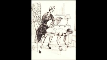 Arte della sculacciata in stile vintage