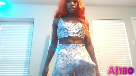 AJ180: BARBIE NERA CHE MOSTRA IL MATTONCINO IN "BABY GOT BULGE"