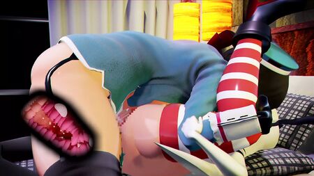 MMD - Takao e Shimakaze: sesso anale futanari