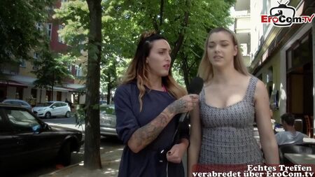 Un giornalista tedesco rimorchia un ragazzo e una ragazza per un incontro sessuale in pubblico