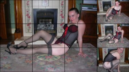Haley Basque con calze e reggicalze