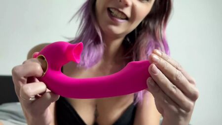 Prova con doppio dildo