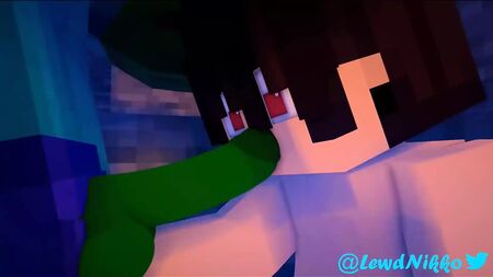 Porno Minecraft: uno zombie si scopa un ragazzo - LewdNkko MINECRAFT JENNY GAY