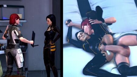 (Suono) FemShep & Miranda Lawson futanari su femmina - Fraternizzazione ver.original [Mass Effect, LordAardvark;R34;futanari]