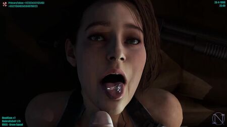 (Suono) Jill Valentine pompino pov; facefuck [Resident Evil;Porno;Hentai;Orale;Fellatio;Forzato;Rough;R34;Blender;porno;sesso;pompino]
