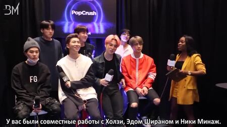 [RUS SUB][07.05.19] I BTS rivelano con chi vogliono lavorare la prossima volta @ PopCrush