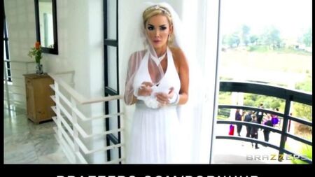 La sposa ha succhiato il testimone immediatamente dopo il dipinto