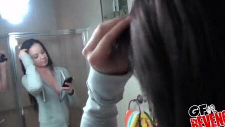 Sesso domestico con bruna