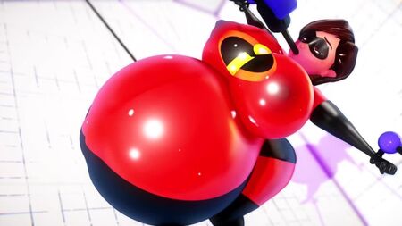 Elastigirl costretta a gonfiarsi completamente (Gli Incredibili) *di imbapovi