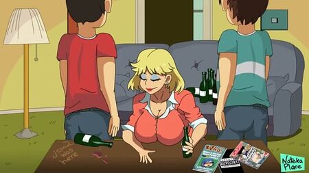 Cartone animato con una MILF
