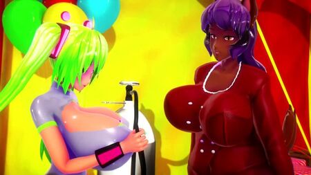 Imiku Imbapovi e Suki si divertono a gonfiarsi *di imbapovi