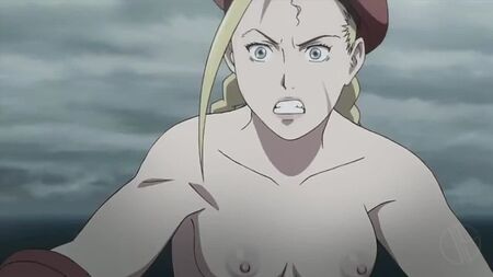 Street Fighter Cammy in battaglia, filtro nudo, anime, hentai, porno, ecchi, nuda, tette, seni, capezzoli, manga, sesso