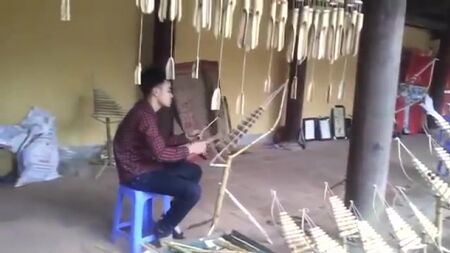 "La farfalla di primavera" improvvisata con lo strumento Trưng