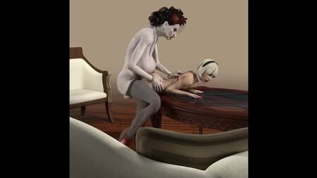 Raccolta di GIF: creature futanari in 3D, orchi, donne affascinanti, streghe