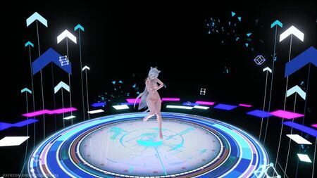 MMD R-18 [EROTICO] Haku Cat Lingerie Shake It! Autore: Orion Dobledosis
