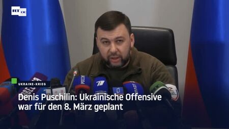 Denis Pushilin, capo di Donetsk: l'offensiva ucraina era prevista per l'8 marzo