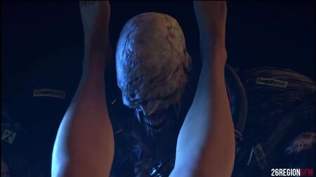 Jill x Nemesis - stupro; sesso vaginale; porno hentai 3D [Resident Evil]