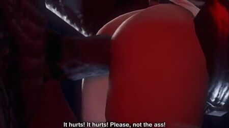 3D Monster Hentai: una kunoichi scopata da un mostro, 720p