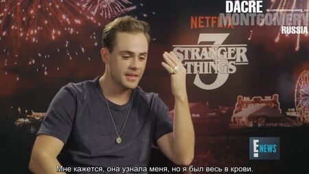 Intervista a Dacre Montgomery per «E! News» (sottotitoli in russo)