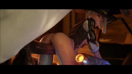 Ashe scopata su una hoverbike da un cavallo - Porno 3D / 3Dポルノ