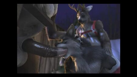 3D Gay Yiff di H0rs3 - Porno furry - Sesso - E621 - Renna - Doppia penetrazione - Femboy - Lupo - Natale